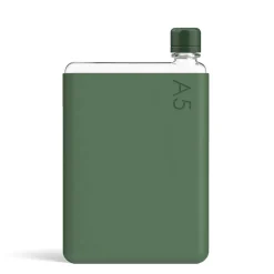 A5 Drink Bottle with Moss Green Sleeve Bundle