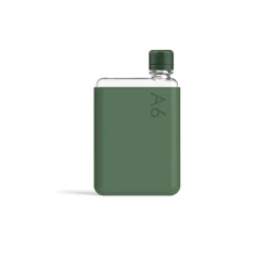 A6 Drink Bottle with Moss Green Sleeve Bundle