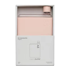 A5 Drink Bottle with Pale Coral Sleeve Bundle