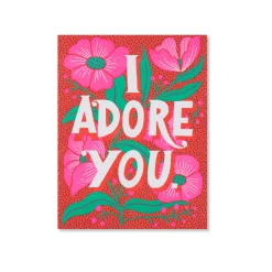 Adore You Flowers Greeting Card