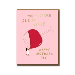 All the Vino Greeting Card