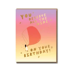 All The Wine Greeting Card