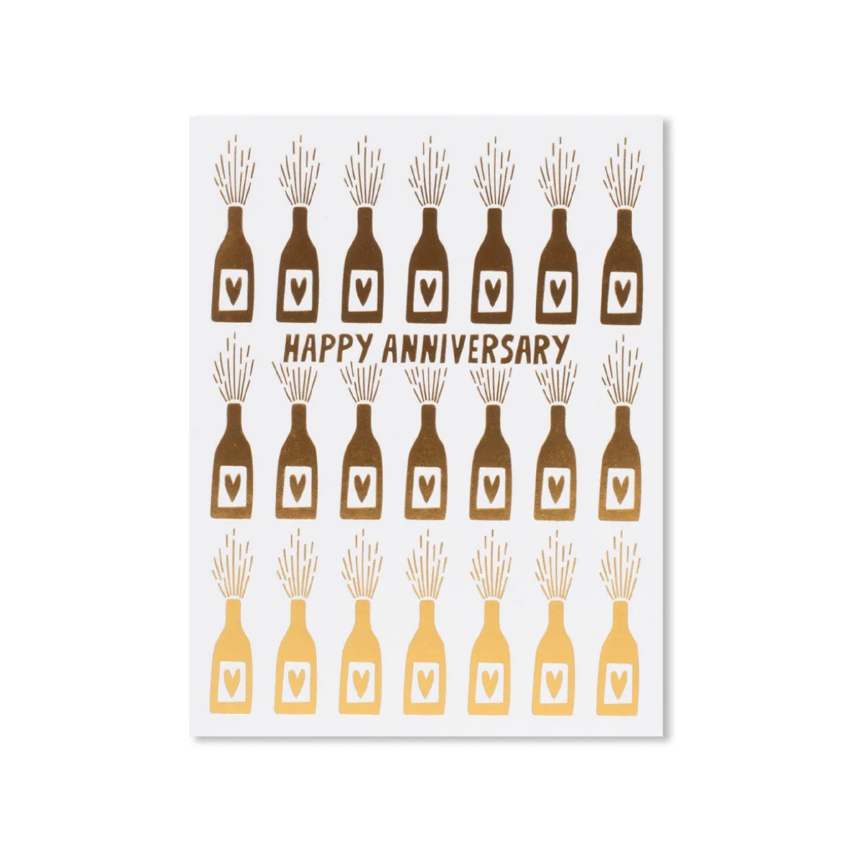 Anniversary Bottles Greeting Card