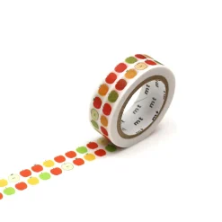 Apple Pattern Washi Tape Single Roll
