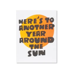 Around The Sun Birthday Greeting Card