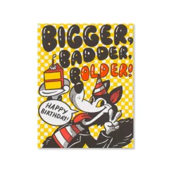 Bad Wolf Birthday Greeting Card