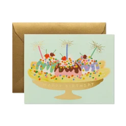 Banana Split Birthday Card