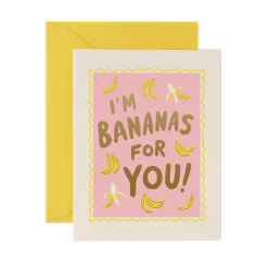 Bananas For You Greeting Card