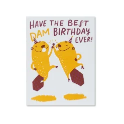 Best Dam Birthday Card