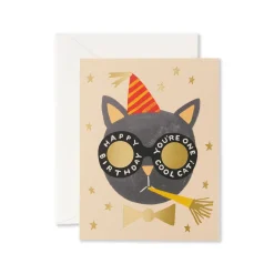 Birthday Cat Greeting Card