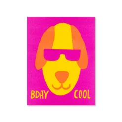 Birthday Cool Dog Greeting Card