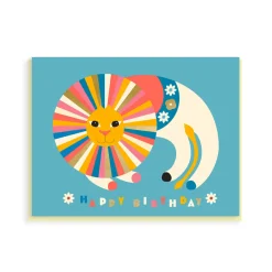 Birthday Lion Greeting Card