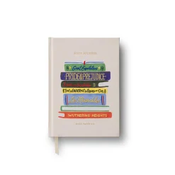 Book Club Embroidered Fabric Journal