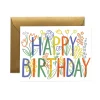 Brushstroke Birthday Greeting Card