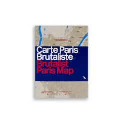 Brutalist Paris Map