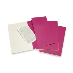 Cahier Large Notebook Set Plain Kinetic Pink