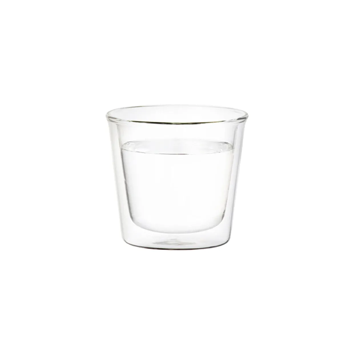 Cast Double Wall Rock Glass