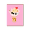 Cat Bouquet Greeting Card