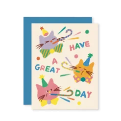 Cat Celebration Greeting Card