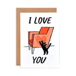 Cat Love Greeting Card