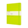 Classic Extra Large Hard Cover Notebook Plain Lemon Green