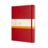 Classic Extra Large Hard Cover Notebook Ruled Scarlet Red