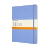 Classic Extra Large Hard Cover Notebook Ruled Hydrangea Blue