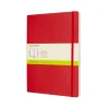 Classic Extra Large Soft Cover Notebook Plain Scarlet Red