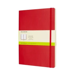 Classic Extra Large Soft Cover Notebook Plain Scarlet Red