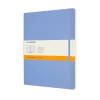 Classic Extra Large Soft Cover Notebook Ruled Hydrangea Blue