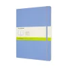 Classic Extra Large Soft Cover Notebook Plain Hydrangea Blue