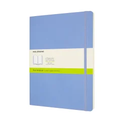Classic Extra Large Soft Cover Notebook Plain Hydrangea Blue