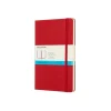Classic Large Hard Cover Notebook Dot Grid Scarlet Red