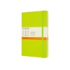Classic Large Hard Cover Notebook Ruled Lemon Green