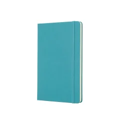 Classic Large Hard Cover Notebook Plain Reef Blue