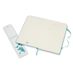 Classic Large Hard Cover Notebook Plain Reef Blue