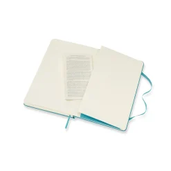 Classic Large Hard Cover Notebook Plain Reef Blue
