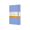 Classic Large Hard Cover Notebook Ruled Hydrangea Blue