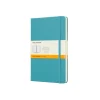 Classic Large Hard Cover Notebook Ruled Reef Blue