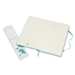 Classic Large Hard Cover Notebook Ruled Reef Blue