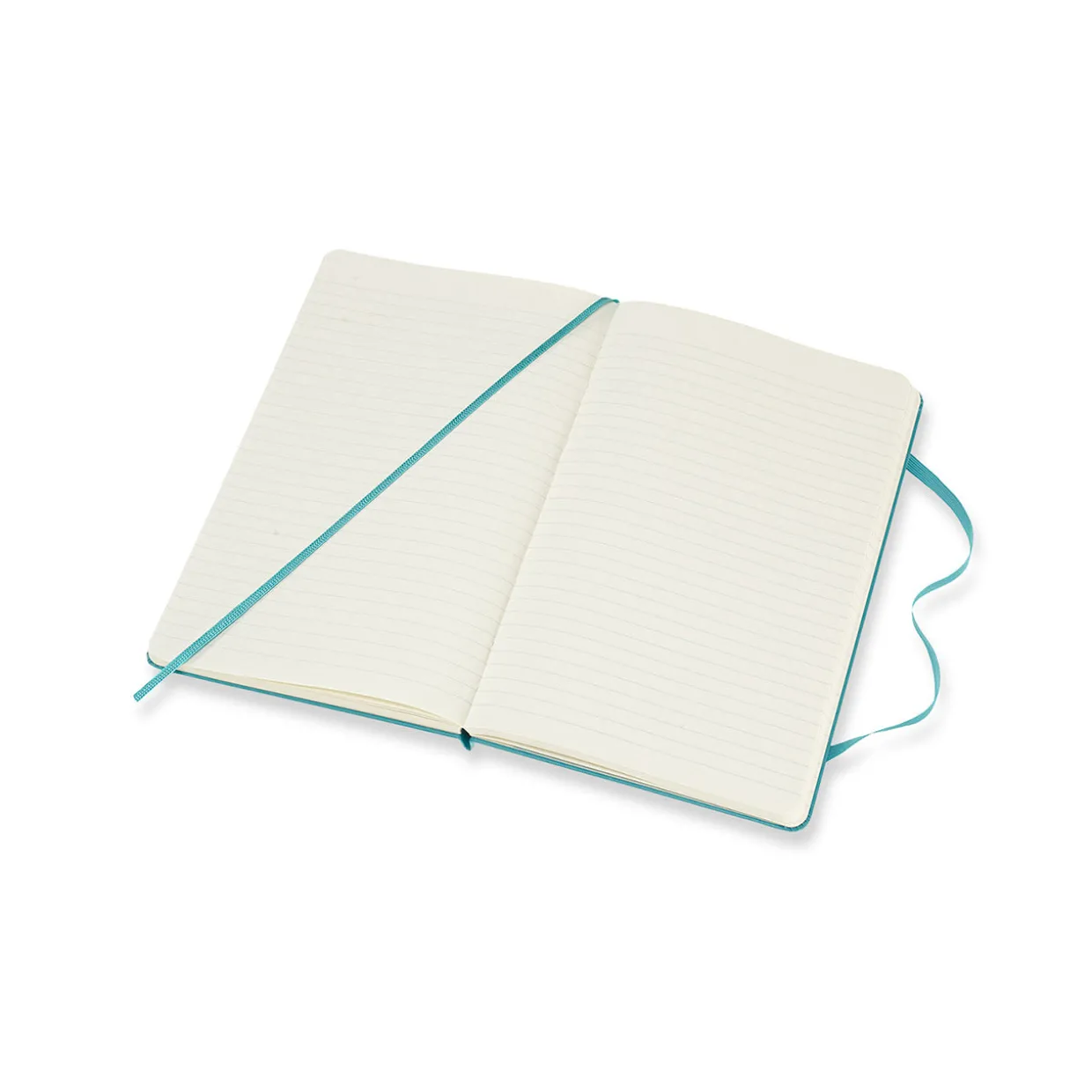 Classic Large Hard Cover Notebook Ruled Reef Blue