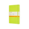 Classic Large Soft Cover Notebook Ruled Lemon Green