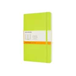 Classic Large Soft Cover Notebook Ruled Lemon Green