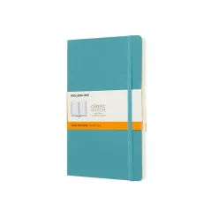 Classic Large Soft Cover Notebook Ruled Reef Blue