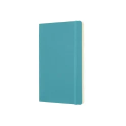 Classic Large Soft Cover Notebook Plain Reef Blue