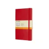 Classic Large Soft Cover Notebook Ruled Scarlet Red