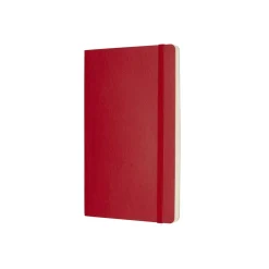 Classic Large Soft Cover Notebook Plain Scarlet Red