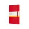Classic Large Soft Cover Expanded Notebook Ruled Scarlet Red