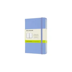 Classic Pocket Hard Cover Notebook Plain Hydrangea Blue