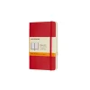Classic Pocket Soft Cover Notebook Ruled Scarlet Red